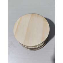 10pcs 4-Inch Round Wooden Coasters, Suitable For DIY Crafts, Painting And Carving - Perfect Choice For Home Decor - A - View 6