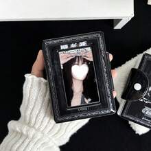 1 buah Album Penyimpanan Kartu Foto Idol Gaya Gelap, Tempat Penyimpanan Kartu Foto 3 Inci, Album Kartu Foto Portabel, Tempat Pelindung Koleksi Kartu Foto Idol, Album Foto dengan Penutup Jepit, Kotak Pelindung Kartu Foto YOUCHENGYOUPIN, Album Penyimpanan Kartu Foto Idol K-Pop, Cocok untuk Penyimpanan Kartu Foto Album K-Pop 3-3,5 Inci, Penyimpanan Foto Instan, dll. - Paket Kartu - View 7