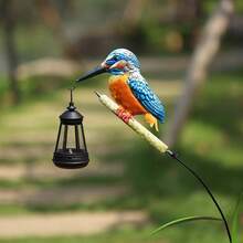 Kingfisher Shaped Solar Garden Light Creative Bird Lantern Yard Decor Outdoor Glowing Atmosphere Light Auto On - Bird Lantern - View 8