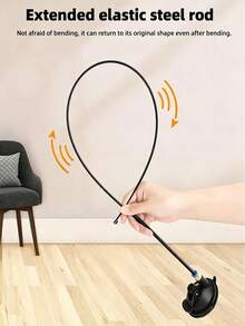 3 Pieces Set (Strong Suction Cup + Rope Cat Teaser Wand + Realistic Butterfly Pendant) Fun Cat Toy, Home Cat Toy, Suction Cup Cat Teaser Accessory, A Great Way For Cats To Entertain Themselves And Burn Energy - Multicolor - View 7