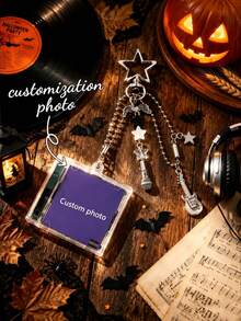 Custom NFC Mini CD Tag DIY Keychain Pendant, Stylish Singer Album Design, High Appearance Value, Creative Gift Ornament - Multicolor - View 5