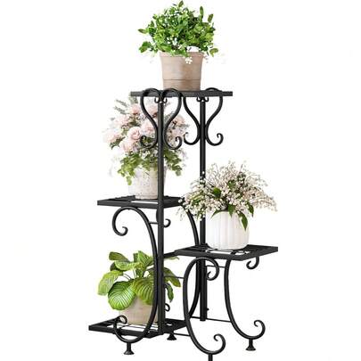In Stock-Ships Immediately.INGIORDAR Plant Stand Indoor Outdoor 6Tier Tiered Shelf Flower Pot Rack