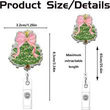 1pc Halloween Badge Reel, Acrylic Retractable ID Card Holder, Suitable For Nurses, Doctors, Office, Christmas - A - View 2