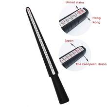 KLONKEE Black Ring Sizer Set, Includes Ring Sizer Gauge And Mandrel, For Jewelry Sizing Measurement - Black - View 14