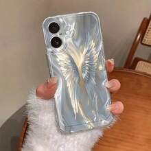 Y2K 時尚可愛亮片暗黑天使翅膀保護手機殼，適用於 iPhone 17 Pro Max 17 Pro 17 16 Pro Max 16 Pro 16 15 Pro Max 15 Pro 15 14 Pro Max 14 Pro 14 13 Pro Max 13 Pro 13，復古少女風防震軟殼後蓋 - 彩色 - 查看 5