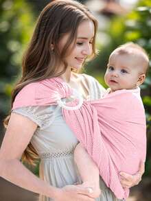 LELE LON Baby Portable Carrier Bag Adjustable Toddler Carrier Dual Ring Baby Sling Mesh Breathable Baby Carrier Simple Baby Carrier - Multicolor - View 15