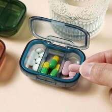 2/1pc Ultra-Small 3-Compartment Dust-Proof Pill Storage Box, Daily Pill Box - (3 Compartments Per Day) 3 Compartments, Dust-Proof, Medication Manager, Easy Daily Dosing - Portable Lightweight Design, Portable Lightweight Design Suitable For Travel Or Home Use, Box, Travel Essential - Multicolor - View 6