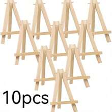 Mini Wooden Tabletop Display Easel (For Painting Canvases), Small Art & Craft Tripod Stand-Mini Easel For Photos, Business Cards, And Wedding Displays - A - View 9