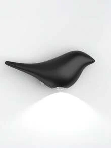 1Pc Bird‑Shaped Motion Sensor LED Wall Sconce, Cordless Rechargeable Stick‑On Night Light, Dusk‑To‑Dawn Induction Lamp, Minimalist Decorative Wireless Wall Lighting Fixture For Hallway, Staircase, Closet, Bathroom - Normal - View 14