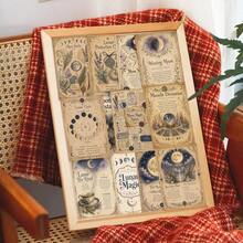 20pcs Vintage Moon Magic Postcards, Mysterious Witch Moon Theme Wall Collage Decor Set, Home Room Decoration Small Posters, Halloween Decor Cards, Suitable For Scrapbooking And Gifts - A - View 6