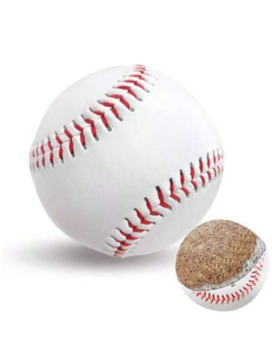 22pcs Mini Foam Sports Balls - 6cm White Baseball, Suitable For Party Games, Relaxation, Sports Themed Decor - Multicolor - View 1