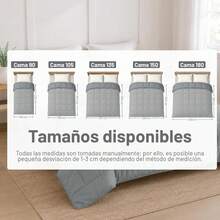 Shoppe house - Edredón de Fibra 170/300 gr/m2 - Edredón Relleno Nórdica Reversible de Dos Colores, Suave, Transpirable, Ligera, 100% Poliérster - 170gr/M² - Gris - Ver 2