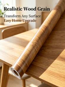 1 Roll Yellow Thickened Wood Grain PVC Flooring Sticker, Waterproof And Stain-Resistant, Easy To Clean, Self-Adhesive Wallpaper, Wood Plank Texture, Non-Slip Floor Sticker, Suitable For Living Room, Bathroom, - A - View 6