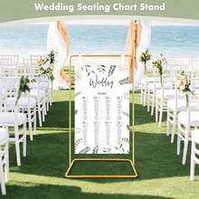 1pc/Set Adjustable Wedding Sign Stand + Wedding Welcome Banner/Standard Ceremony Banner, Wedding Seating Chart Stand; Suitable For Birthday Party, Bridal Shower, Graduation Ceremony, Party Backdrop And Holiday Party Decoration - Multicolor - View 6