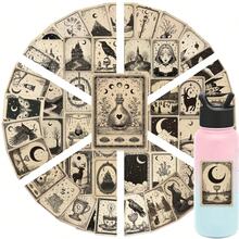 50pcs Gothic Tarot Cards Creative Graffiti Stickers Decorative Phone Water Cup Guitars Computer Diary Stationery Decals - 50pcs - View 6