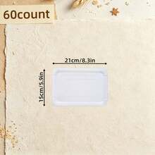 15/30/60pcs Disposable White Rectangular Paper Plates, Lightweight Large Size Bulk Pack, Suitable For Desserts, Cakes, Snacks, Disposable Tableware For Home Dining, Birthday, Wedding, Picnic, BBQ, Holiday And Party - White - View 17