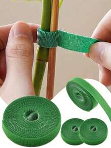 Adjustable Reusable Garden Plant Ties, Thickened Hook And Loop Garden Tape, Strong Climbing Plant Support Strap, Suitable For Tomato Vines, Essential Indoor And Outdoor Gardening Tool And Home Cable Management Strap - 1cm Wide - View 2