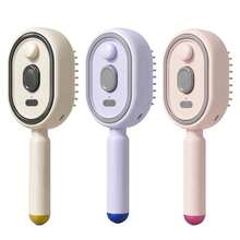 Electric Mist Telescopic Air Cushion Hairbrush, Portable Scalp Massage Comb, Type-C Rechargeable, Anti-Tangle Self-Cleaning Function, ABS Material Daily Hair Care Styling Tool - A - View 6