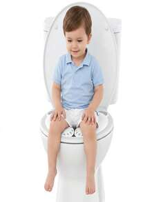 1pc Children's Folding Toilet Seat, Toddler Potty Training Seat, Portable Travel Toilet Seat (With Storage Bag), Anti-Slip Protective Design - Multicolor - View 1