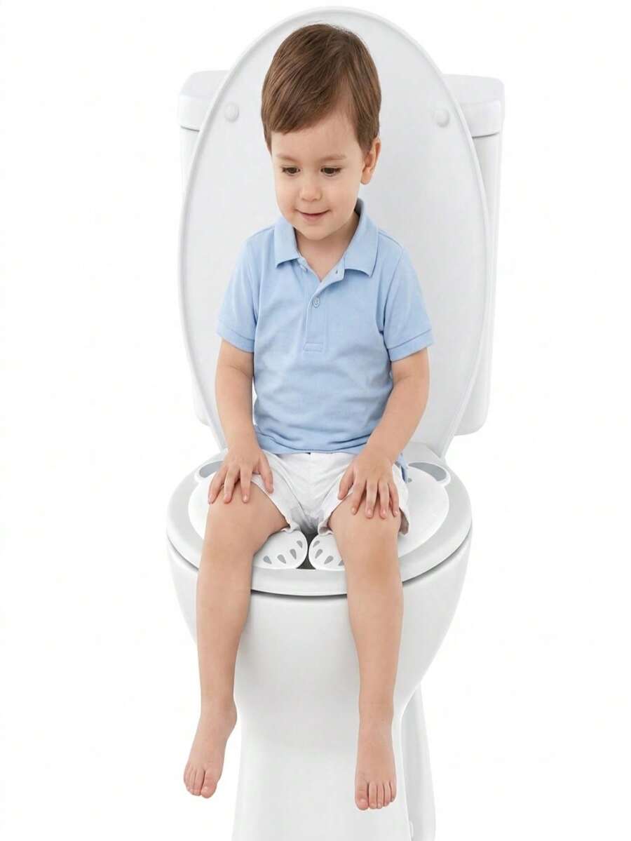 1pc Children's Folding Toilet Seat, Toddler Potty Training Seat, Portable Travel Toilet Seat (With Storage Bag), Anti-Slip Protective Design - Multicolor - View 1