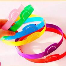 6pcs Insertable Card Headbands, 6 Colors, Adjustable Headbands, Interactive Game, Colorful Teaching Tool, Literacy Game, Suitable For Classroom, Party Game Props - Multicolor - View 7