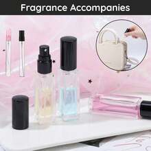 Set Of 10 Pieces Of 10ml For Travel Perfume, Portable Glass Perfume Bottle With Funnel, Pocket-Sized Cologne Vaporizer For Dispensing Perfumes And Cosmetics - Multicolor - View 5