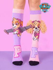 1 Pair Paw Patrol 3D Ear Socks, Creative 3D Wing Kids Socks, Christmas Gift Socks - Multicolor - View 1