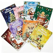 Children's Christmas Coloring Book Set, Holiday Activity Book, Santa Claus, Snowman, Reindeer, Gingerbread Man Coloring Fun, Christmas Gift And Stocking Stuffer, Creative Stress Relief Toy, Fun Hand-Drawn Training Coloring Book, Top Choice For Holiday Gift - Multicolor - View 5