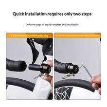1PC Handlebar Plug‑In Bike Bell, Hidden Compact Road Bicycle End Plug Bell, 80‑Decibel Crisp Loud Sound Bicycle Warning Bell - Hidden Handlebar Bell - View 7