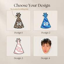 6-36pcs Custom Facial Photos Birthday Banners, Customized Paty Banner, Clear Printing, Perfect Party Decorations For Birthday Part, Anniversary, Wedding, Bridal Shower, Funny Photo Face Banner For Lover, Friend, Family, Personalized Funny Face Flags - Alien - View 3
