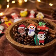 36-Piece PVC Christmas-Themed Shoe Charms – Compatible With Clogs, Sandals, And Slides; Decorative Accessories, Holiday Gifts, And Festive Decor Items - Multicolor - View 3