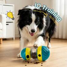 Adjustable Snack Dispenser Interactive Dog Toy - Puzzle Toy Suitable For All Breeds, ABS Material Puppy Brain Development Activity, Snack Dispenser For Cognitive Stimulation & Boredom Relief, Ideal Gift For Puppy Training Games - Teal Blue - View 6