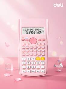 DELI D82MS Scientific Calculator, 240 Functions, Exam Calculator, Learning Supplies, Dual-Line LCD Display, Step-By-Step Visible, Long-Lasting Battery Life, Essential For Student Exams And Learning - Multicolor - View 6