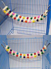 Small Pet Suspension Bridge Hamster Hanging Bridge Parrot Swing Sugar Glider Squirrel Climbing Ladder Stairs Small Pet Climbing Cloud Ladder - A - View 4