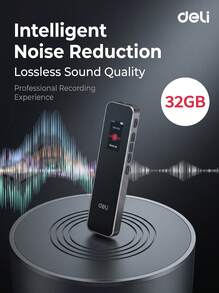 DELI Perekam Suara MP301 dengan Kapasitas Besar 8GB/16GB/32GB/64GB, Pengurangan Kebisingan Cerdas, Perekaman Jarak Jauh, Waktu Siaga 20 Jam, Penyimpanan Data Otomatis Setelah Mati Listrik, Perekam Suara Portabel untuk Rapat Bisnis, Pelatihan, dan Pembelajaran. - View 9