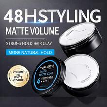YURHERSU Men's Natural Volumizing Styling Wax, Long-Lasting Hold, Non-Greasy Styling Clay, 80g - Men's Hair Clay - View 9