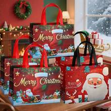 Extra Large Christmas Gift Bag - Suitable For Christmas, Gift Wrapping, Non-Woven Fabric Gift Bag, Storage Bag, Shopping Bag, Christmas Essential Bag | Reusable - A - View 6