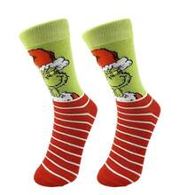 The Grinch Kaos Kaki Kreatif Natal Lintas Batas Terbaru dengan Motif Kartun, Tersedia, Kaos Kaki Rajut Unisex, Personalisasi untuk Pasangan, Gaya Eropa dan Amerika. - MultiWarna - View 5