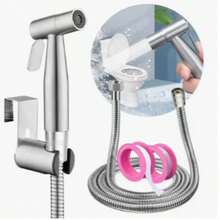Dual-Purpose Spray Faucet, Suitable For Balcony Washing Machine, Bathroom And Toilet Sink, Silver Surface Wall-Mounted Installation - A - View 2
