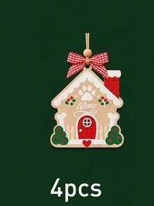 Custom Wooden Christmas Tree Ornament, Personalized Name Santa Hat Holiday Decor, Festive Rustic Christmas Style, Customized Hanging Wall Decoration, Customizable Name Tree Ornament, Christmas Party Decor, Holiday Keepsake Gift, Christmas Gift 2026 - Style B - View 37