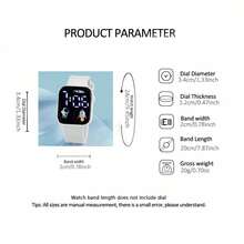 5/1pc Boys & Girls Watch Set, Astronaut & Rocket Pattern Surface, Sibling Style, LED Display, Suitable For Daily Wear, Perfect Gift For Students (Gift Box Not Included) - Multicolor - View 6