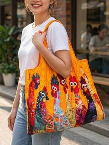 [Turtle Shopping Bag]Memory Fabric Turtle Large Capacity Portable Shopping Bag - Lightweight Foldable Tote Bag - Shoulder/Hand Carry - View 9