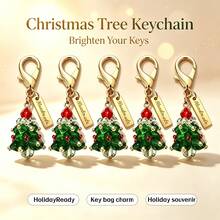 5pcs Christmas Keychain Pendant, Unique Thank You Gift, Memorial Gift, Friendship Gift, Cute Gift Accessory For Coin Purse, Backpack And Car Key. Christmas Gift, Christmas Party Decoration Gift, Memorial Gift - View 9