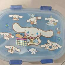 Sanrio 1pc Hello Kitty & My Melody 4-Compartment Odor-Proof Lunch Box - 1750ml Extra Large Capacity Bento Box. Microwave Plastic, Sealed Divided Container, Cute Anime Character Design, Portable Lunch Box Suitable For School, Office, Travel - Sanrio Fan Gift, Student Lunch Box, Leak-Proof Design, Double Layer Container, Birthday Gift, Back To School - Multicolor - View 12