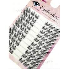 Cluster False Eyelashes Fox Cat Eye Style Natural Makeup Suitable For Cosplay And Anime Style Fluffy And Delicate Single Strand Natural Long Faux Mink Hair Dense And Fine False Eyelashes - D - View 7