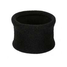 1/10/20pcs High Elasticity Extra Wide Seamless Hair Bands - Non-Damaging Hair Ties Perfect For Women's High Ponytails - Black - View 7