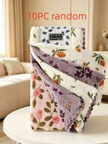 Floral Pattern Dish Cloth - Quick-Drying, Thick And Extra-Wide Kitchen Towel. Soft And Breathable, Suitable For Bath Towel, Car Polishing Pad And Dishwashing Or Glass Wiping. - Multicolor - View 13