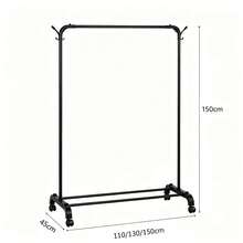 Perchero para Ropa de Doble Barra con Estante Inferior, Organizador de Ropa para Dormitorio y Vestidor, Estructura Amplia para Colgar Camisas, Vestidos, Pantalones y Chaquetas, Espacio Adicional para Zapatos, Cajas y Accesorios, Diseño Funcional para Mantener tu Hogar Ordenado - Multicolor-Tendedero de barra única - Ver 11