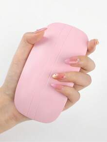 Portable Pink UV/LED Nail Lamp, USB Nail Curing Light Therapy Machine, Nail Art Tools & Equipment, Suitable For Women Gift, Home & Salon Use - Pink - View 7