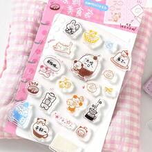 1 Set Loose-Leaf Silicone Stamps, Cute Pet Doodle Dot Series Illustration Line Pattern, Compatible With A6Per/A7/M5 Notebooks, With Acrylic Handle/Colored Bead Chain, Soft Transparent Silicone Material, Excellent Waterproof Performance Decorative Pendant, Student Stationery Material Collage DIY Decoration, Back To School Essential - 1 Set - View 11